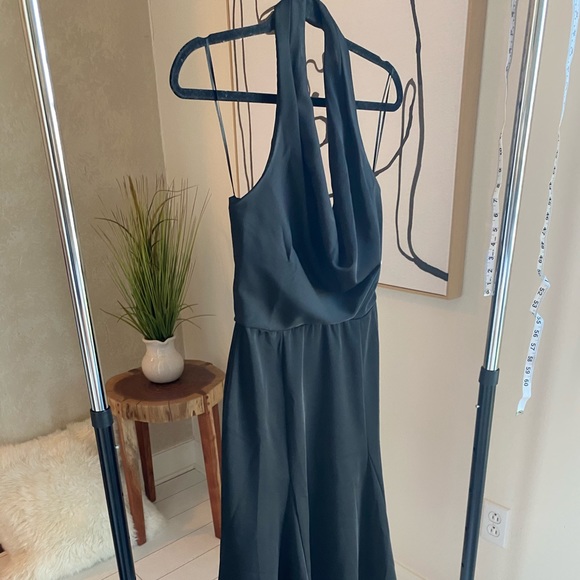 NORDSTROM Halter Cowl Neck Fit & Flare Dress - Picture 4 of 8